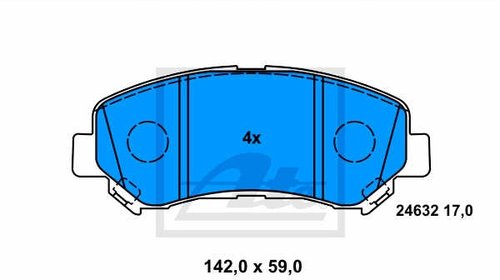 Placute frana fata Nissan X-trail T31 Ate