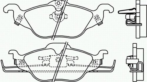 Placute frana fata Opel Astra G Textar