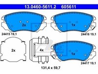 Placute Frana Fata Opel Insignia ATE Cu Jante pe 17"