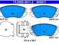 Placute Frana Fata Opel Insignia J60 Roti 16' Ate