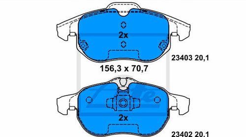 Placute frana fata Opel Vectra C -ATE