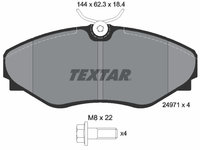 PLACUTE FRANA Fata RENAULT AVANTIME (DE0_) TEXTAR 2497101 2001 2002 2003