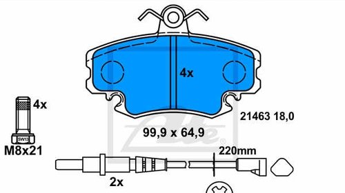 Placute frana fata Renault CLIO II (BB0/1/2_, CB0/1/2_) - ATE