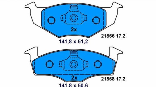 Placute frana fata Skoda Fabia , Seat Ibiza- 