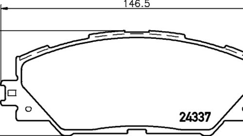 Placute frana fata Toyota Rav 4 III- cod: 243