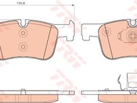 Placute frana fata Trw BMW E90 320D