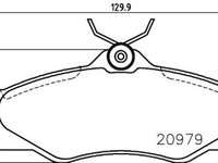 Placute frana fata Volkswagen Transporter 3 Bus, 05.1979-07.1992, marca SRLine S70-0594