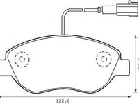 Placute frana FIAT 500L (199_) (2012 - 2016) MTR MT589