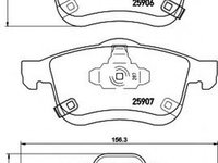 Placute frana FIAT 500L 199 TEXTAR 2590601