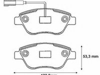 Placute frana FIAT ALBEA 178 JURID 573170J