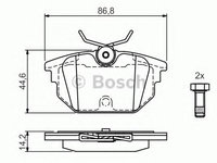 Placute frana FIAT BRAVA (182) (1995 - 2003) Bosch 0 986 424 545