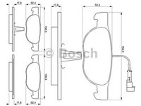 Placute frana FIAT BRAVA 182 BOSCH 0986424362