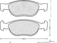 Placute frana FIAT BRAVA 182 MAGNETI MARELLI 430216170342