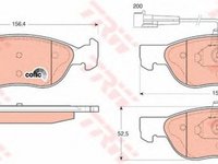 Placute frana FIAT BRAVA 182 TRW GDB1290