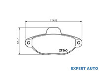 Placute frana Fiat CINQUECENTO (170) 1991-1999 #2 041400