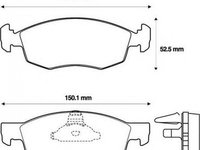 Placute frana FIAT DOBLO Cargo 223 JURID 573130J