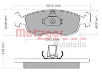 Placute frana FIAT DOBLO Cargo 223 METZGER 1170308