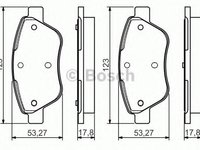 Placute frana FIAT DOBLO microbus (223, 119) (2001 - 2016) Bosch 0 986 495 102