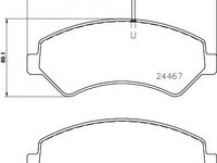 Placute frana FIAT DUCATO caroserie (250, 290) (2006 - 2016) QWP WBP1154