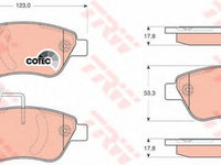 Placute frana FIAT GRANDE PUNTO 199 TRW GDB1654 PieseDeTop