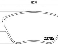 Placute frana FIAT IDEA (350_) (2003 - 2016) BREMBO P 23 099