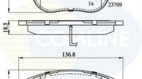 Placute frana FIAT LINEA (323) (2007 - 2016) 