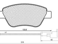 Placute frana FIAT LINEA 323 MAGNETI MARELLI 430216171160