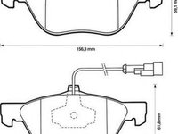 Placute frana FIAT MULTIPLA 186 JURID 571884J