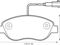 Placute frana FIAT MULTIPLA 186 JURID 573075JC