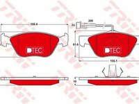 Placute frana FIAT MULTIPLA 186 TRW GDB1212DTE