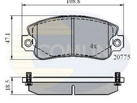 Placute frana FIAT PANDA 141A COMLINE CBP4129