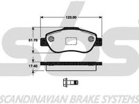 Placute frana FIAT PANDA 169 SBS 1501222375