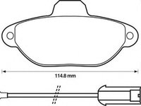 Placute frana FIAT PUNTO Van 176L JURID 571893J