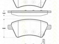 Placute frana FIAT SEDICI FY TRISCAN 811010566