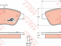 Placute frana FIAT STILO 192 TRW GDB1482 PieseDeTop