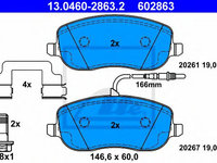 Placute frana FIAT ULYSSE (179AX) (2002 - 2011) ATE 13.0460-2863.2