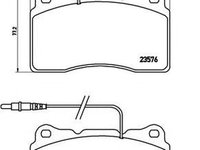 Placute frana FIAT ULYSSE 179AX BREMBO P23082