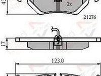 Placute frana FIAT ULYSSE 220 COMLINE ADB21002