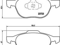 Placute frana FORD C-MAX DM2 BREMBO P24061