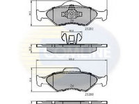 Placute frana FORD COURIER caroserie (JV_) (1998 - 2016) COMLINE CBP0899