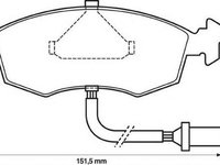 Placute frana FORD ESCORT VI combi GAL JURID 571351D