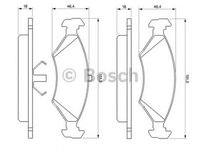 Placute frana FORD FIESTA caroserie J5 J3 BOSCH 0986466402