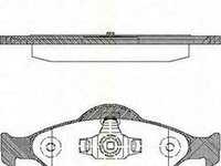 Placute frana FORD FIESTA caroserie JV TRISCAN 811016014