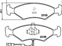 Placute frana FORD FIESTA III GFJ HELLA 8DB355010301