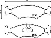 Placute frana FORD FIESTA III GFJ TEXTAR 2310301