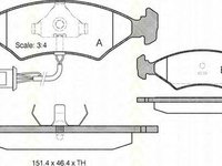 Placute frana FORD FIESTA III GFJ TRISCAN 811016801