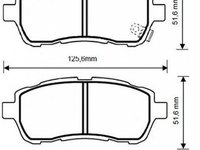 Placute frana FORD FIESTA VI JURID 573249J