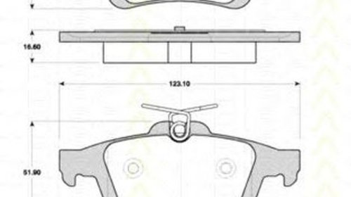 Placute frana FORD FOCUS C-MAX TRISCAN 811010