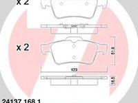 Placute frana FORD FOCUS C-MAX ZIMMERMANN 241371681