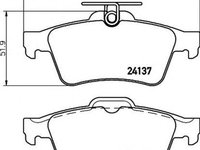 Placute frana FORD FOCUS II combi DA HELLA 8DB355011731